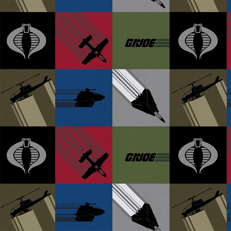 Camelot Fabrics G.I. Joe Block Cotton Precut Fabric Bundle