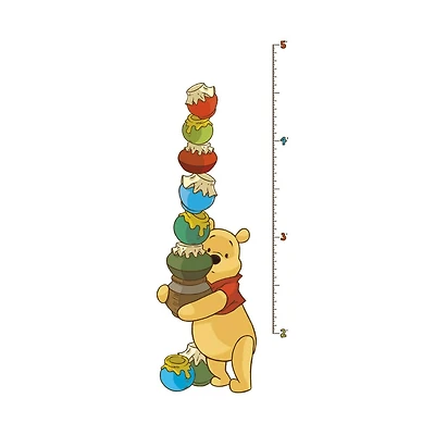 RoomMates Winnie the Pooh Peel & Stick Inches Growth Chart