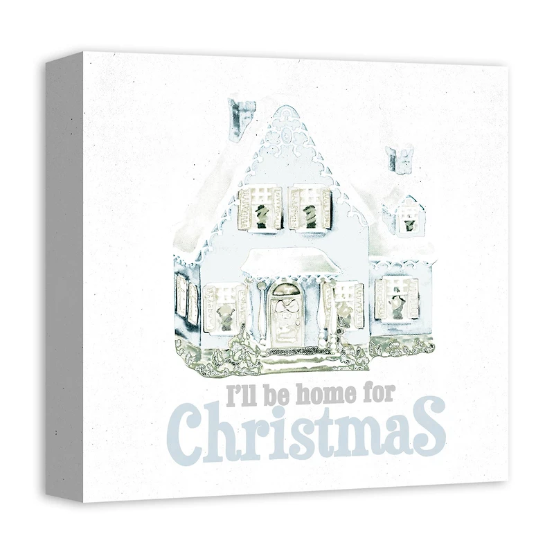 Home For Christmas Canvas Wall Art