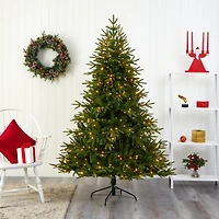 6ft. Pre-Lit Colorado Mountain Fir Artificial Christmas Tree, Clear LED Lights