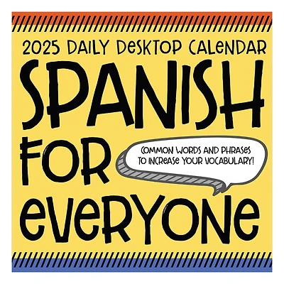 TF Publishing 2025 Spanish Words Daily Desktop Calendar