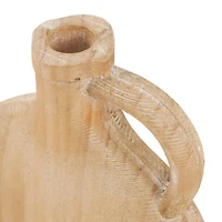 Natural Wood Slim Jug Inspired Vase Set