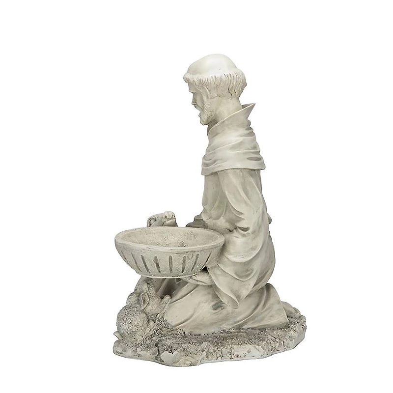 Design Toscano® 19" St. Francis Feeds the Animals Garden Statue