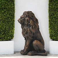 Glitzhome® 21" Guardian Sitting Lion Statue