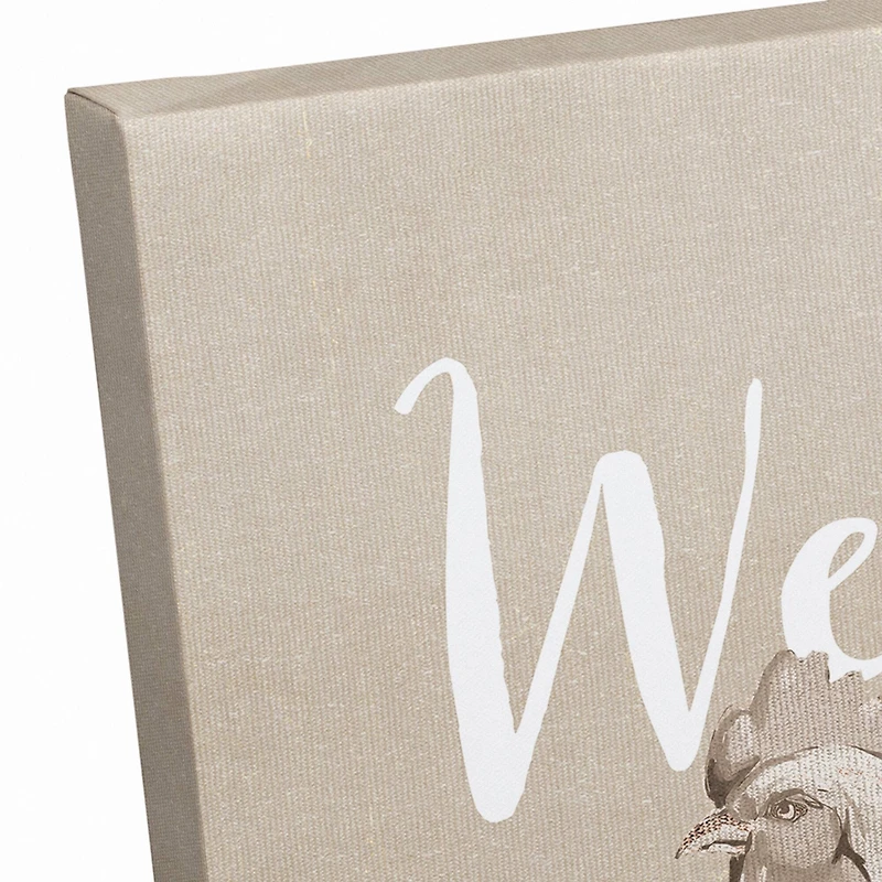 Welcome To Our Coop Canvas Wall Art