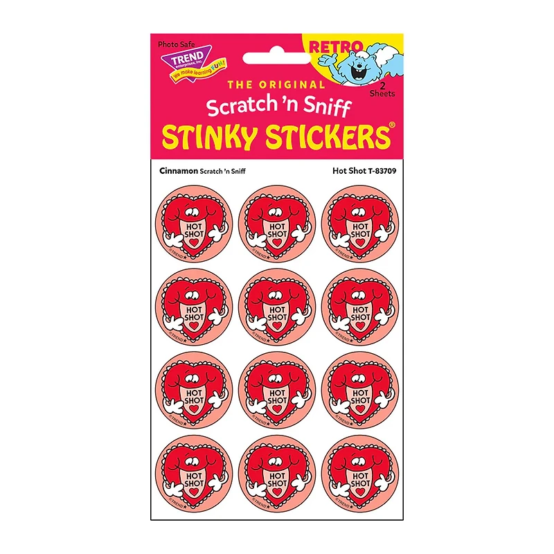 TREND Enterprises® Retro Scratch 'n Sniff Stinky Stickers® Summer 2024 Collector Combo Set