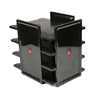 Mind Reader Black 4-Tier Desktop Document & Folder Tray Organizer