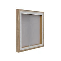 Stupell Industries Hello Fall with Autumn Foliage Floater Framed Art