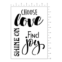 Love Stencils by Craft Smart®, 7" x 10"