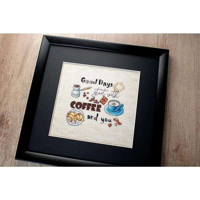 LetiStitch Coffee Time Counted Cross Stitch Kit