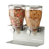Honey Can Do Metallic & Chrome Double Commercial Cereal Dispenser