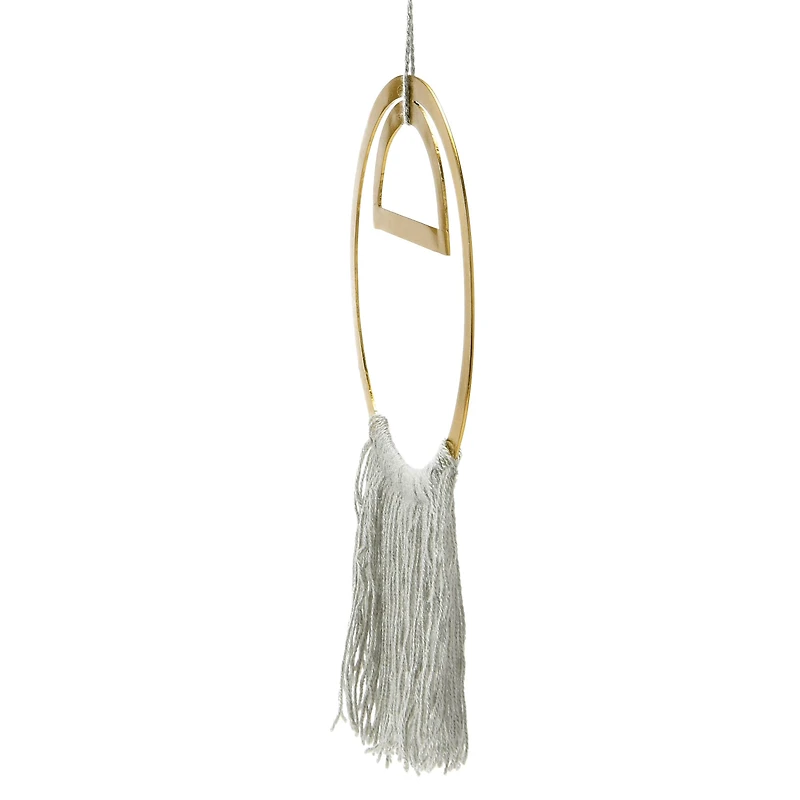 Hello Honey® Gold Round Metal Wall Hanging with Tassel