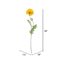 6 Pack: Yellow Poppy Stem
