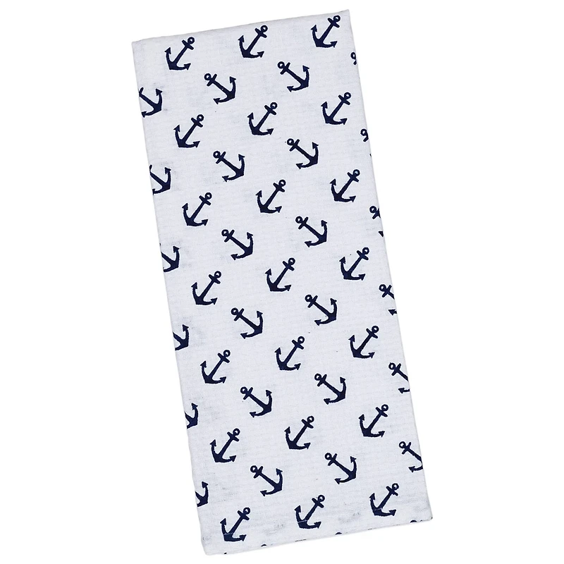 DII® Anchors Printed Dishtowel, 2ct.