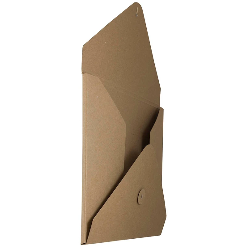 JAM Paper Natural Kraft Button and String Tie Portfolio 9.5" x 12.25"