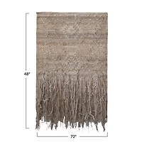 Hello Honey® Bohemian Embroidered Jute Wall Hanging