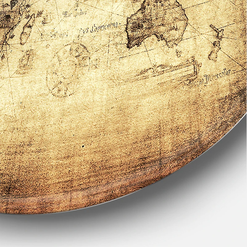 Designart - Ancient Map of The World IV