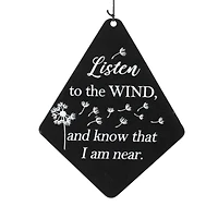 Glitzhome® 38" Matte Black Metal Black Windchime