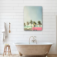 Lumaprints Pink Surf Bus Canvas