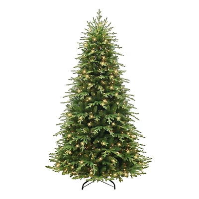 7.5ft. Pre-Lit Galveston Fir Artificial Christmas Tree, Clear Lights