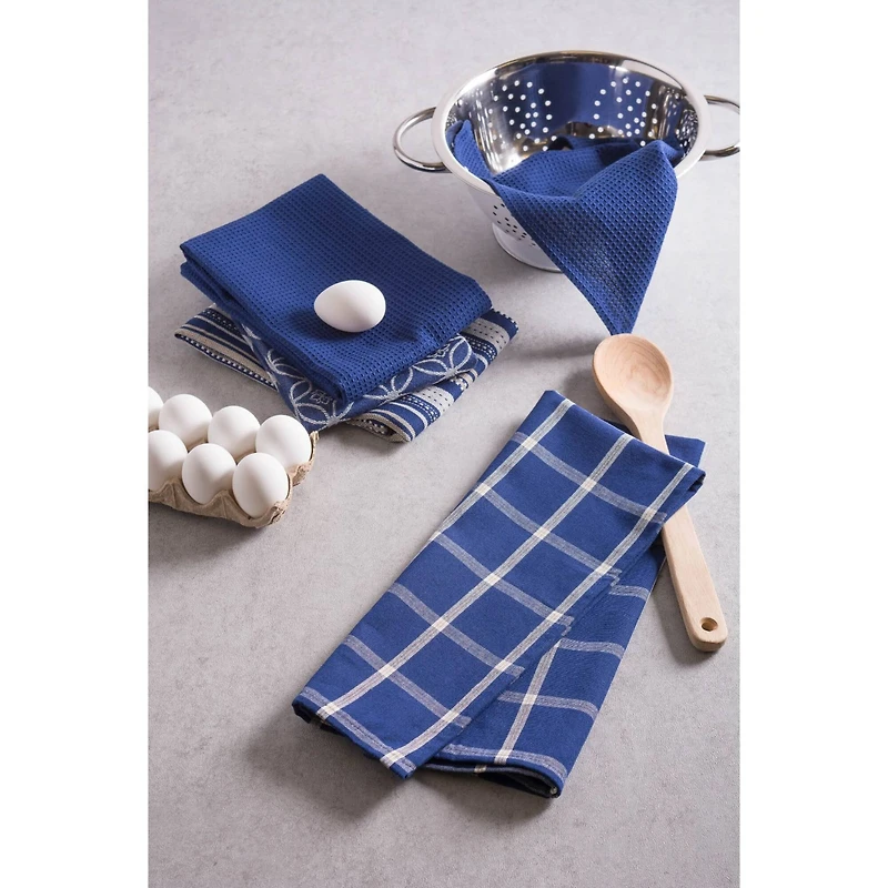 DII® Nautical Blue Dishtowel & Dishcloth Set