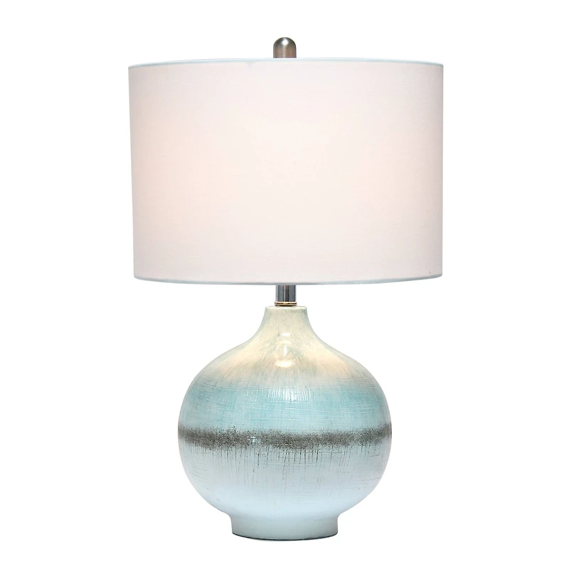 Lalia Home Bayside Horizon 24" Table Lamp with Fabric Shade