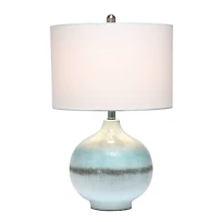 Lalia Home Bayside Horizon 24" Table Lamp with Fabric Shade
