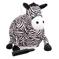 Hedstrom 18" Zebra Plush Hopper Ball With Pump