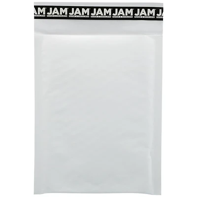 JAM Paper 6" x 8.5" White Kraft Bubble Lite Padded Mailers, 25ct.