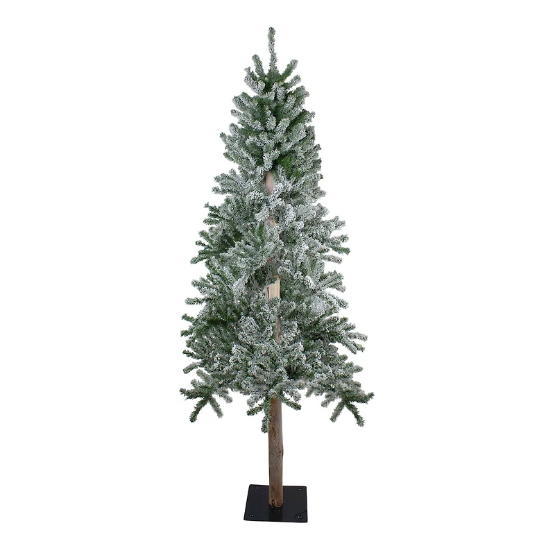 6ft. Unlit Flocked Alpine Artificial Christmas Tree