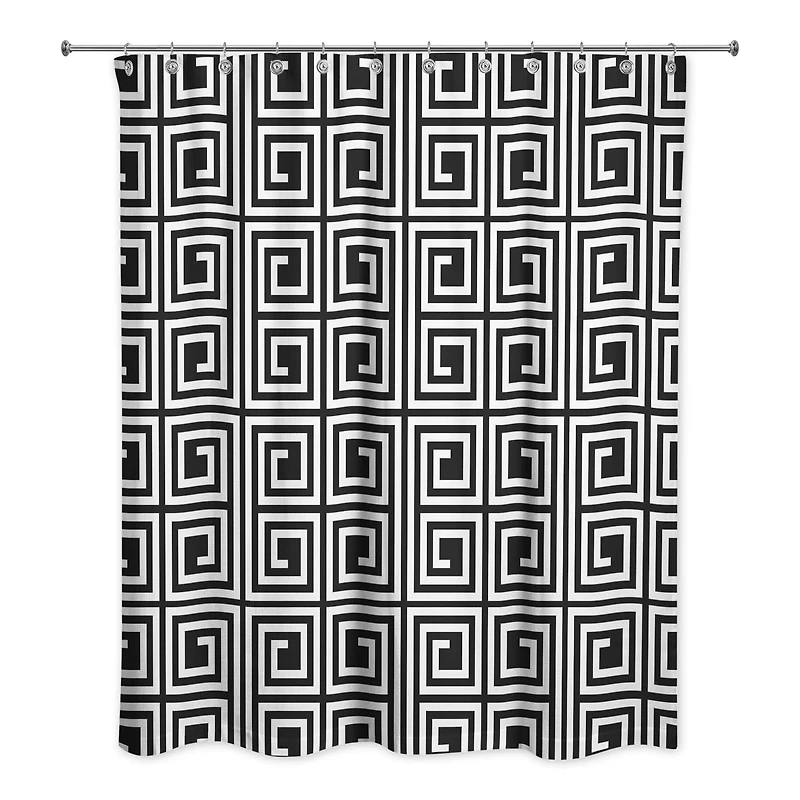 Square Maze Shower Curtain
