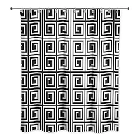 Square Maze Shower Curtain