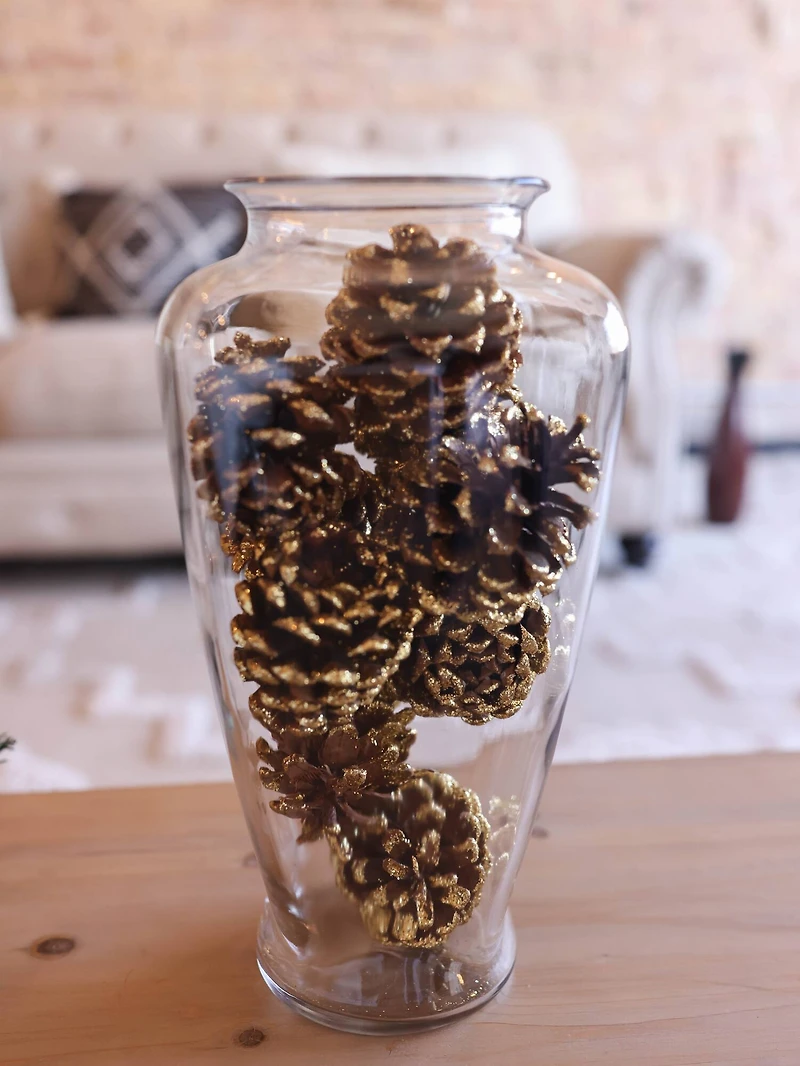 Gold Glitter Pinecones by Ashland®