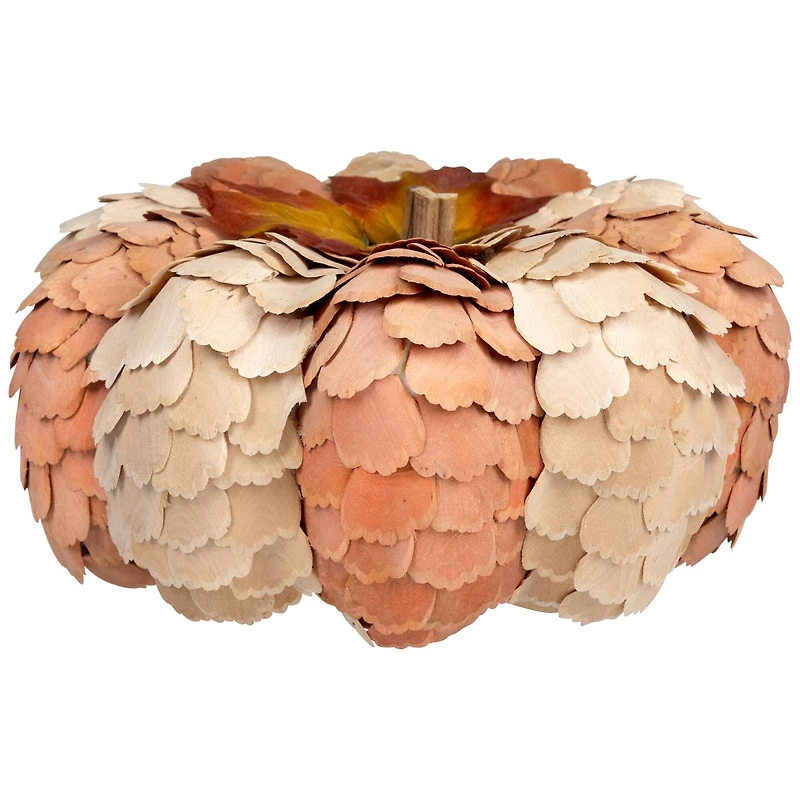 10" Brown & Orange Autumn Harvest Tabletop Pumpkin
