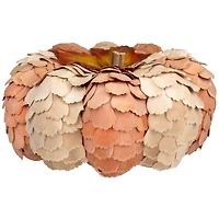 10" Brown & Orange Autumn Harvest Tabletop Pumpkin