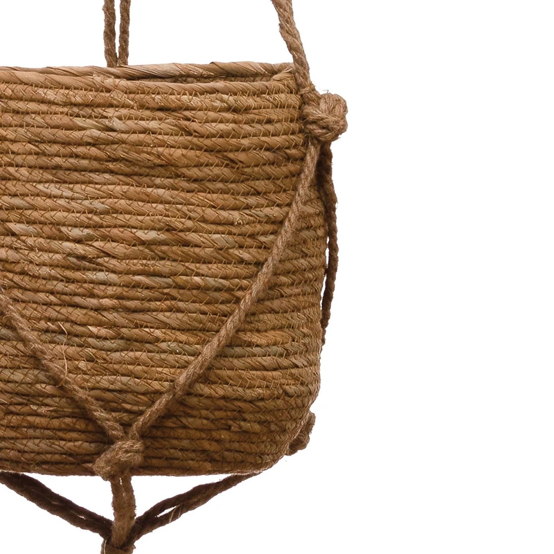 Hello Honey® Straw & Jute Hanging Planter