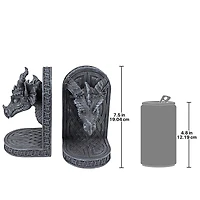 Design Toscano Gray Friar Dragon Bookend Set