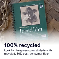 Strathmore Toned Sketch Paper Pad, 400 Series, 50 Sheets, 9" x 12