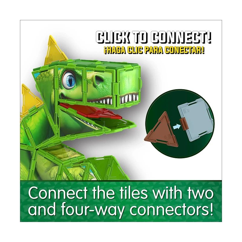 Techno Tiles - Dinosaur: 200+ Pcs