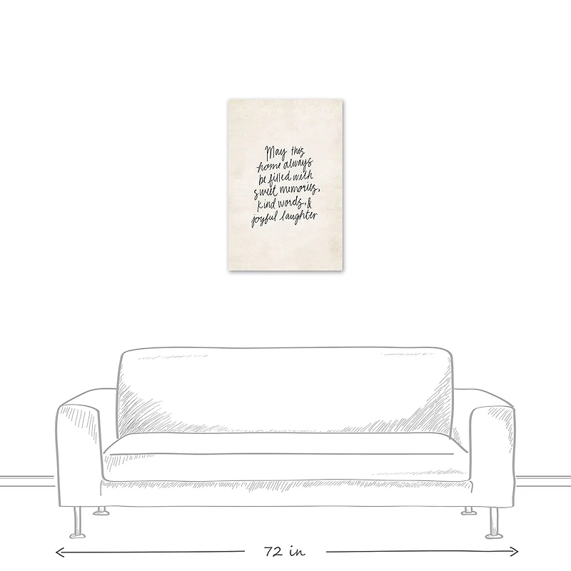 Sweet Memories, Kind Words, Joyful Laughter 20" x 30" Canvas Wall Art