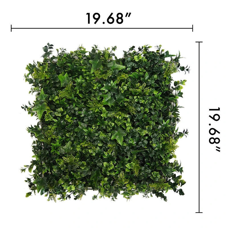 "Moss" Artificial Foliage Plant Green Wall Panels, 4ct.