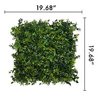 "Moss" Artificial Foliage Plant Green Wall Panels, 4ct.