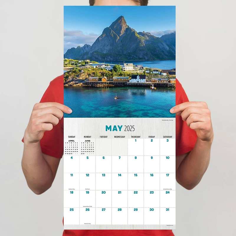 TF Publishing 2025 Mountains Wall Calendar