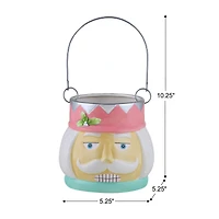 5" Pastel Nutcracker Nostalgic Ceramic Container
