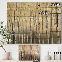 Designart - Golden Birch Forest I