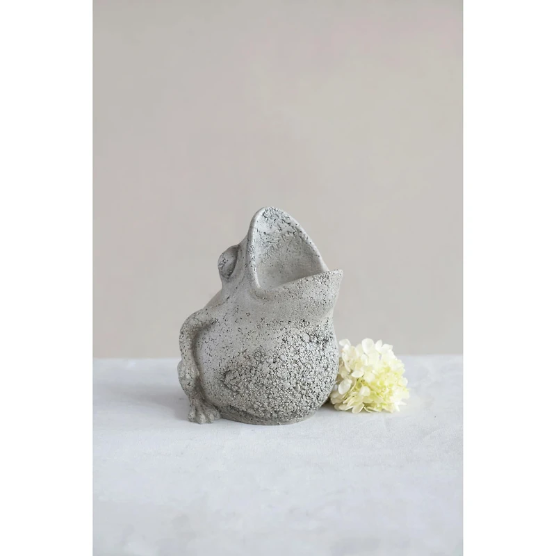Hello Honey® 9" Cement Frog Planter