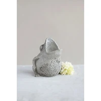 Hello Honey® 9" Cement Frog Planter