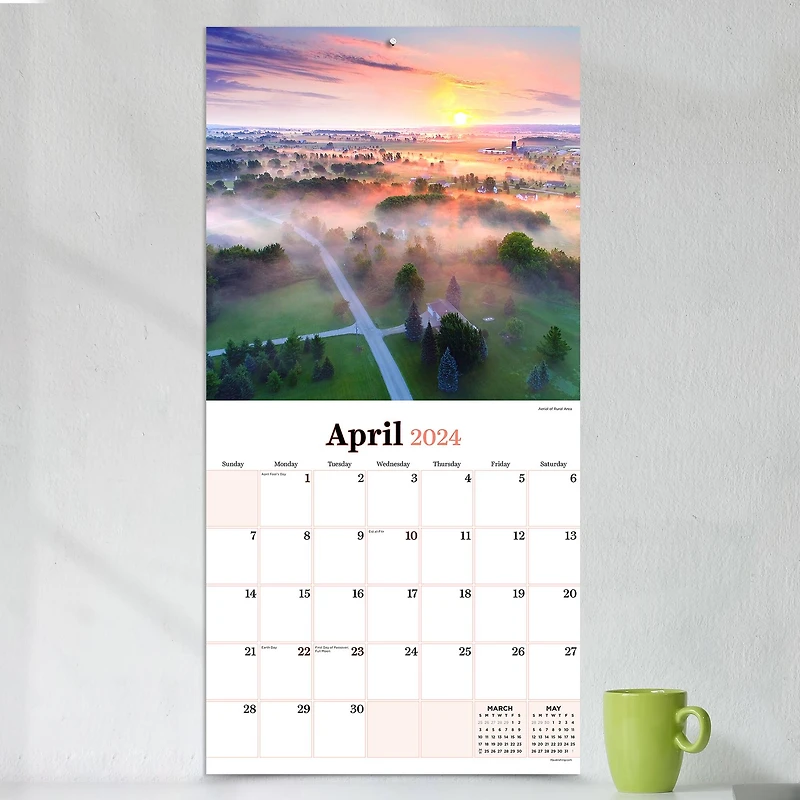 TF Publishing 2024 Wisconsin Wall Calendar
