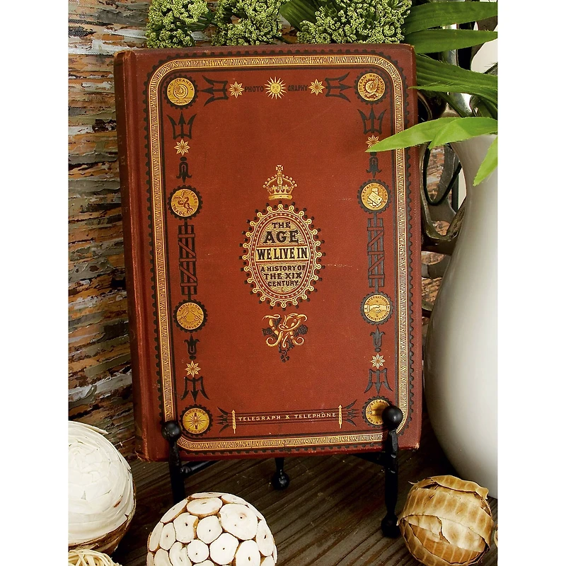 Set of 3" Black Metal Modern Easel, 12", 10", 8"