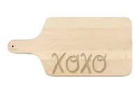 XOXO 17" x 8" Maple Paddle Cutting Board